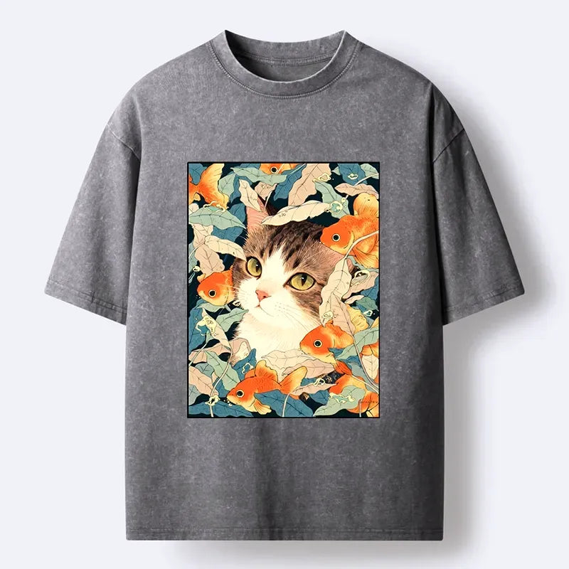 Vintage Goldfish Washed T-Shirt On Sale