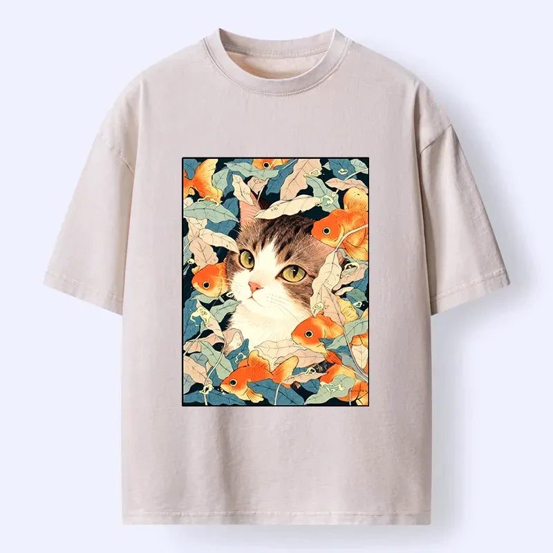 Vintage Goldfish Washed T-Shirt On Sale