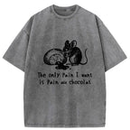 Kyoto-Lion Chocolat Chocolate Bread Washed T-Shirt