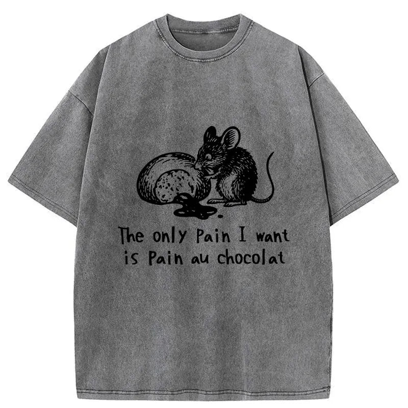 Kyoto-Lion Chocolat Chocolate Bread Washed T-Shirt
