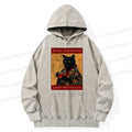 Kyoto-Lion More Espresso Less Depresso Cat Washed Hoodie