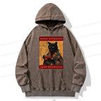 Funny cat hoodie for espresso lovers