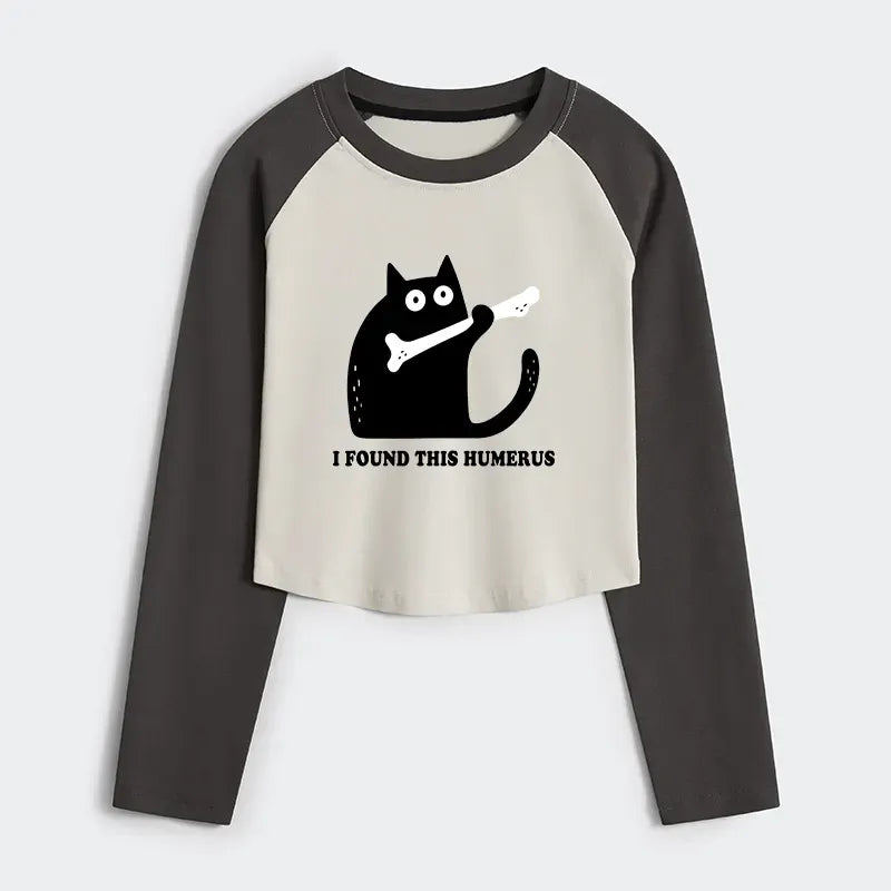 Sarcastic Humerus Cat Raglan Tee for Anime Convention
