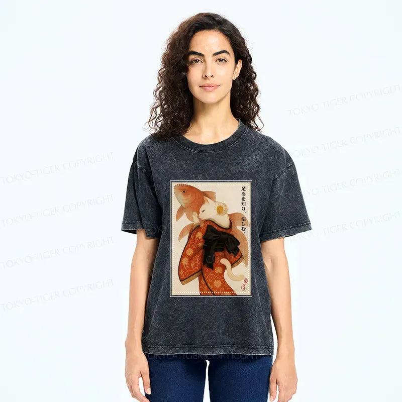 Vintage Japanese Ukiyoe T-Shirt for Summer