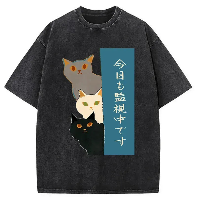 Funny Japan Cat T-Shirt Best Seller