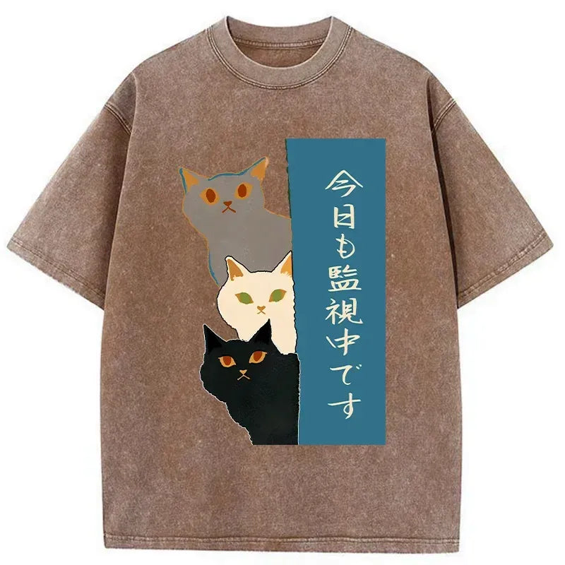 Funny Japan Cat T-Shirt Best Seller