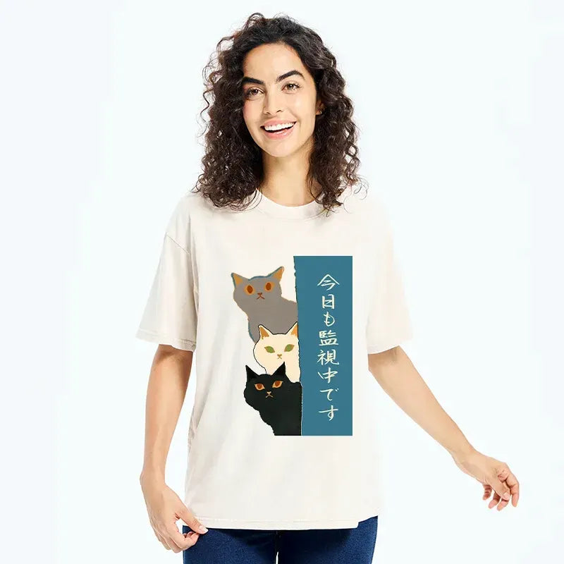 Japanese Cat T-Shirt Gift for Him
