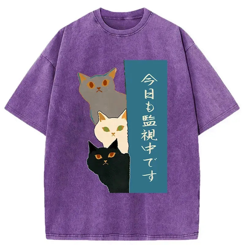 Japanese Cat T-Shirt Gift for Him