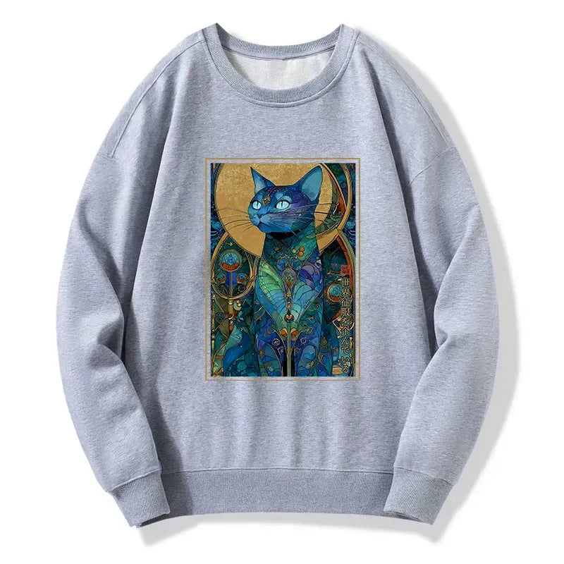Kyoto-Lion The Cat¡¯s Plan To Rule Them All Classic Sweatshirt
