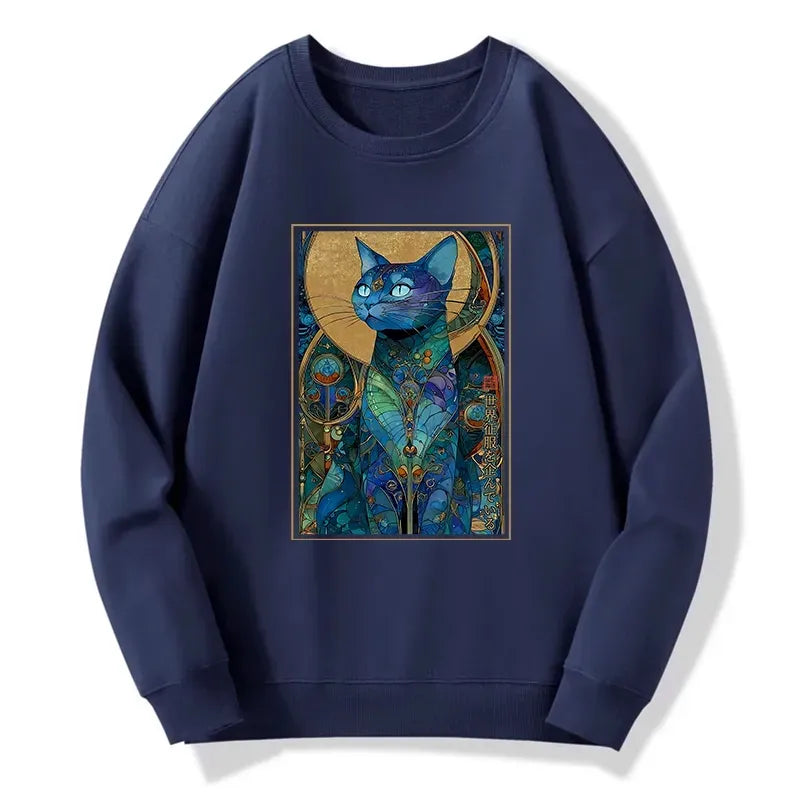 Kyoto-Lion The Cat¡¯s Plan To Rule Them All Classic Sweatshirt