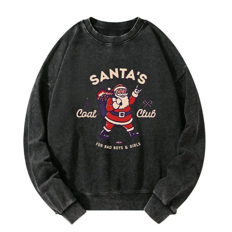 Kyoto-Lion Santa's Coal Club Japan Washed Sweatshirt