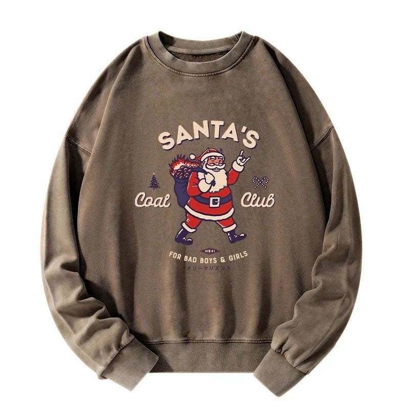 Kyoto-Lion Santa's Coal Club Japan Washed Sweatshirt