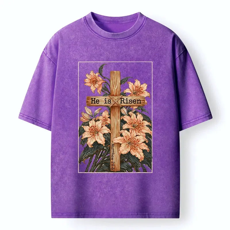 Kyoto-Lion The Resurrection Lily Washed T-Shirt