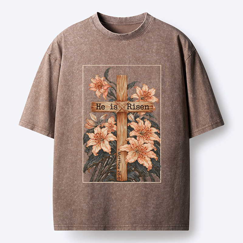 Kyoto-Lion The Resurrection Lily Washed T-Shirt