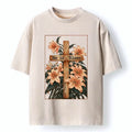 Ukiyo-e Lily T-Shirt for Daily Wear