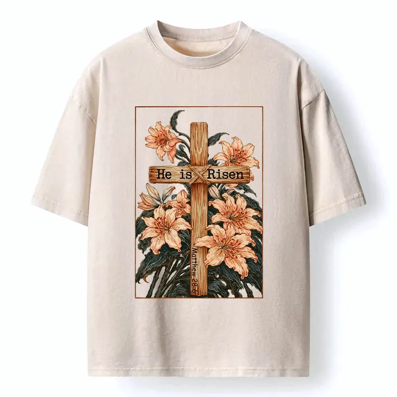 Ukiyo-e Lily T-Shirt for Daily Wear