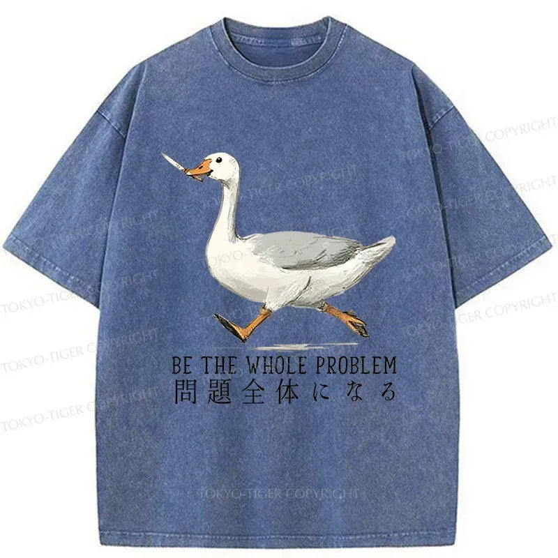 Kyoto-Lion Running Stupid Goose Washed T-Shirt