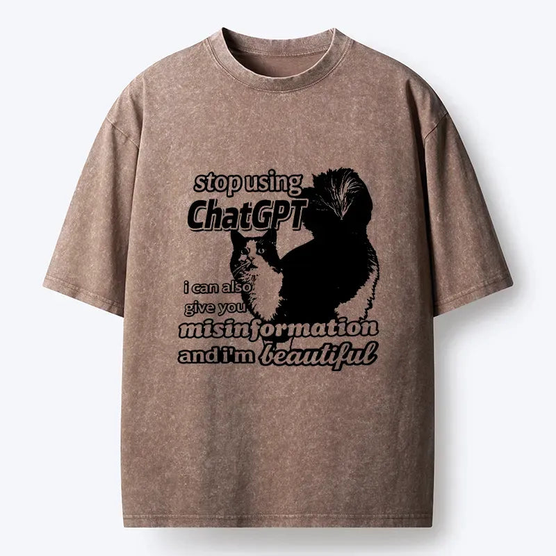 Stop Using Chatgpt Funny T-Shirt for Gift Idea