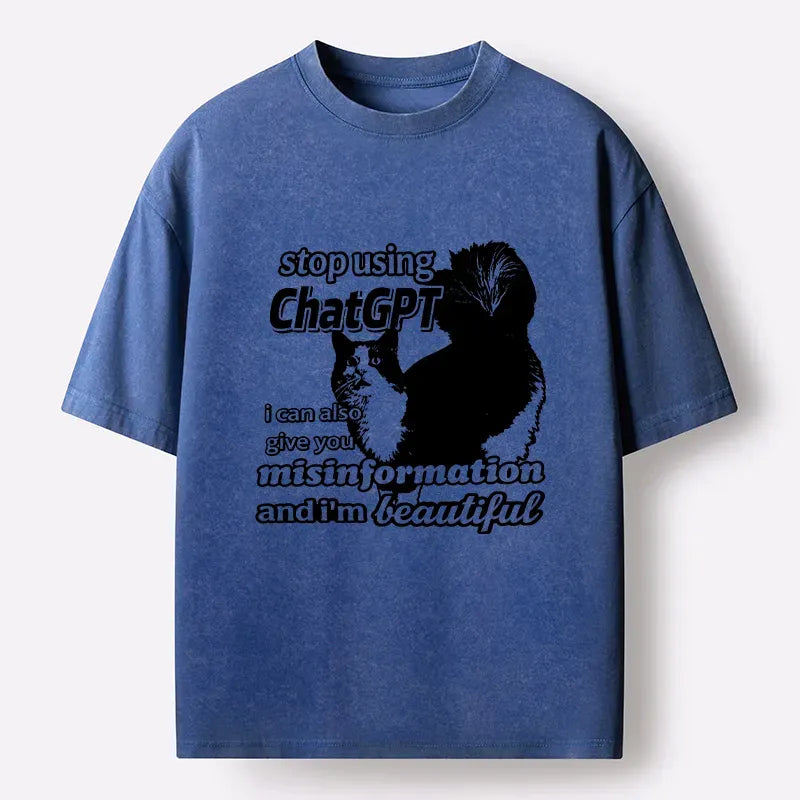 Stop Using Chatgpt Funny T-Shirt for Gift Idea