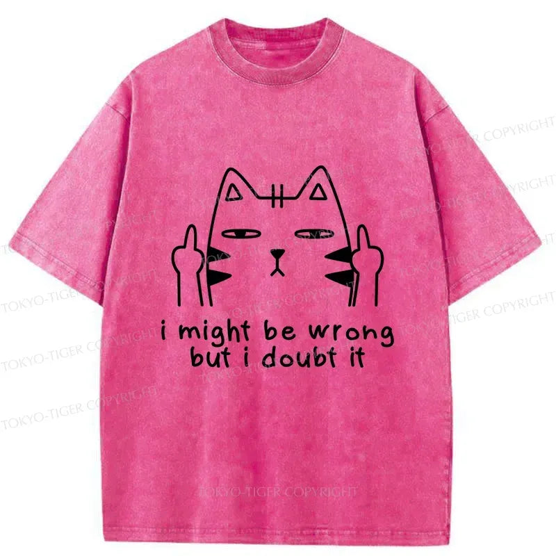 Kyoto-Lion Cat Taunts You Washed T-Shirt