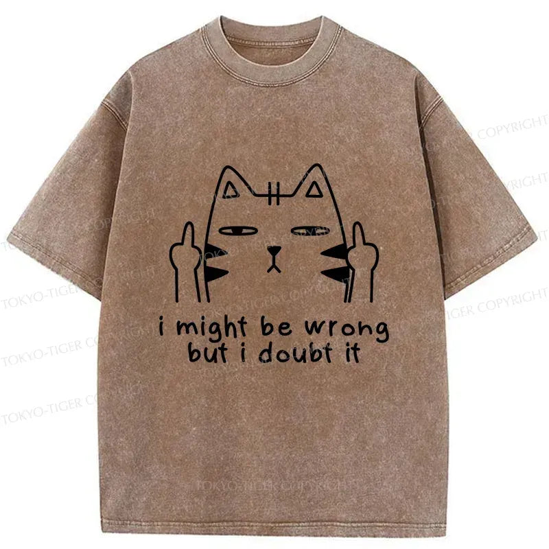 Japanese Vintage Cat T-Shirt for Men