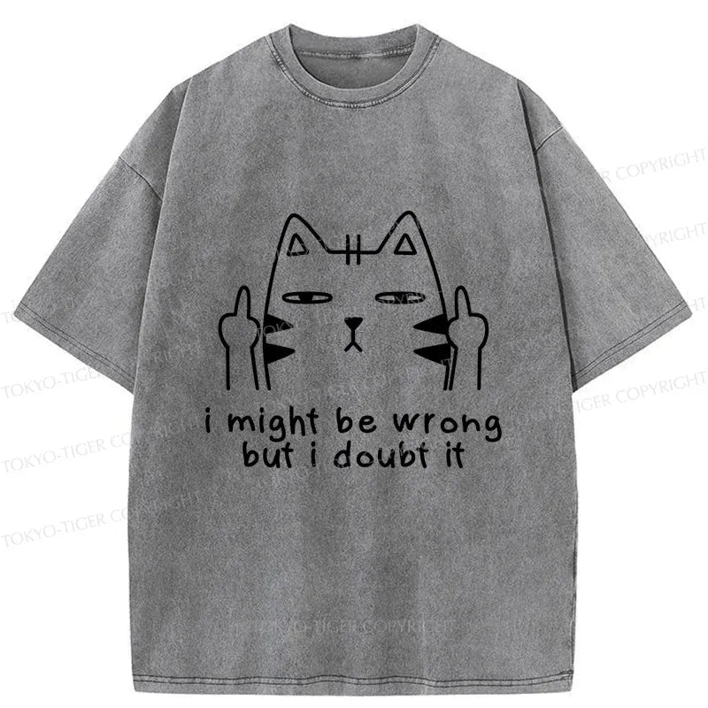 Japanese Vintage Cat T-Shirt for Men