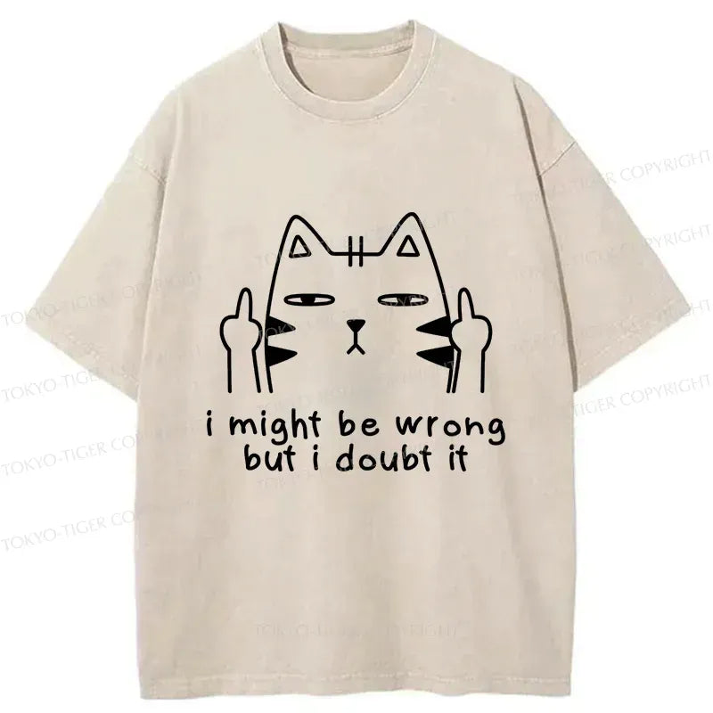Japanese Vintage Cat T-Shirt for Men