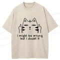 Japanese Vintage Cat T-Shirt for Men