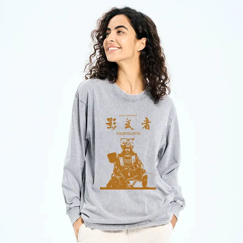 japanese samurai long sleeve t-shirt