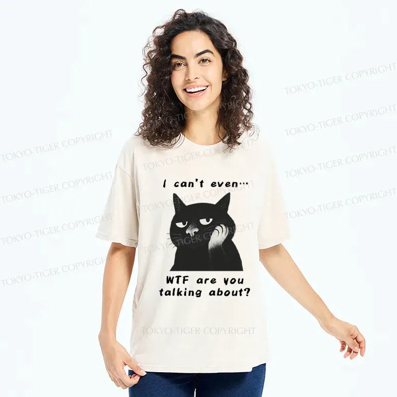 Japanese Cat T-Shirt for Streetwear