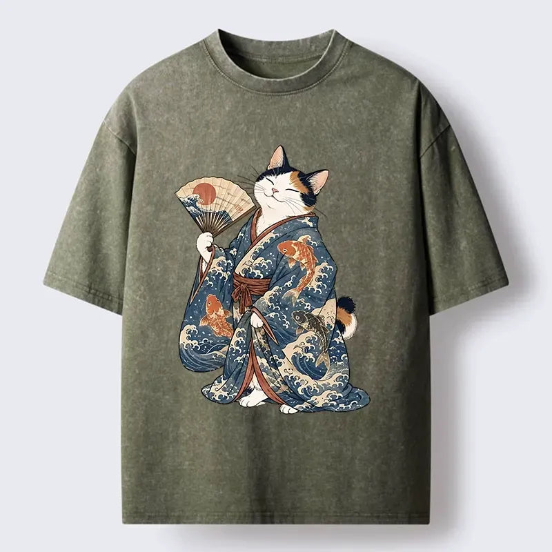 Vintage Kyoto Cat T-Shirt on Sale