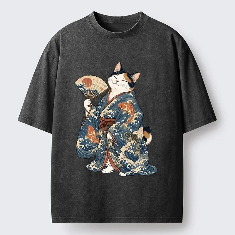 Unisex Japanese Cat T-Shirt Best Seller