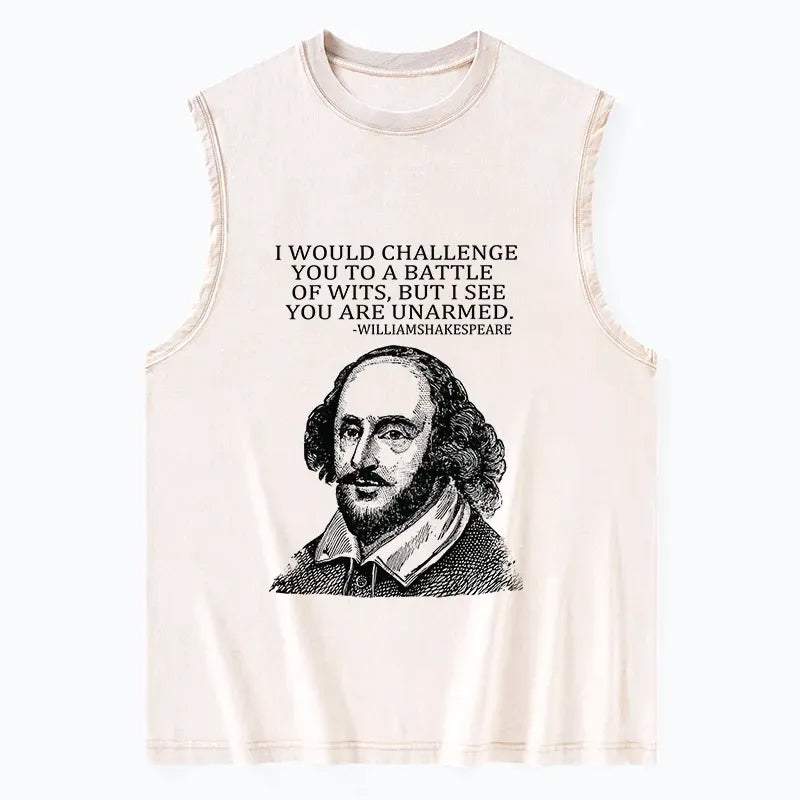 Washed Sarcastic Unisex Tank Top
