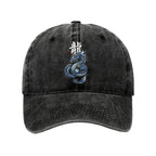 Kyoto-Lion Mythic Blue Dragon Washed Cap