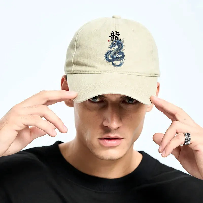 unisex japanese washed cap for daily wear
