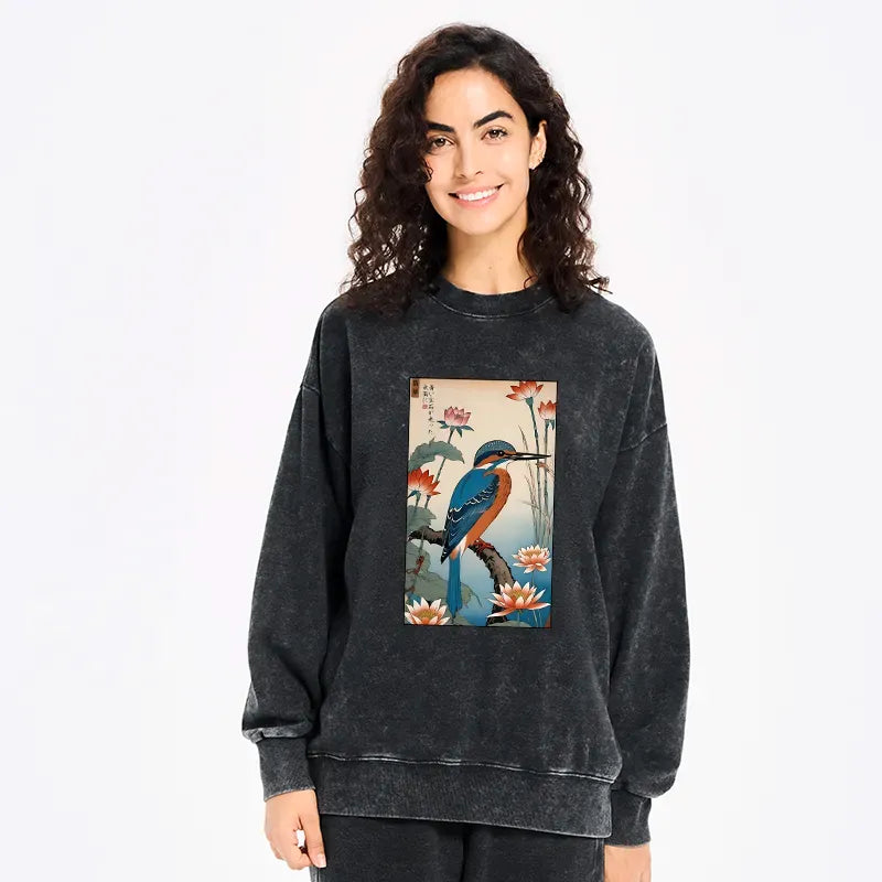 Japanese Kingfisher Sweatshirt on Sale