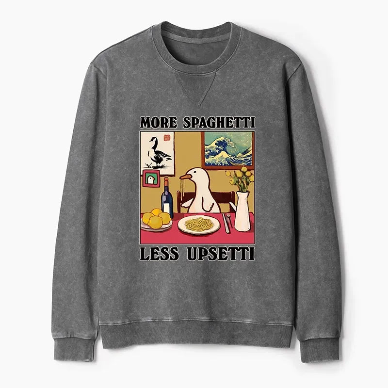 Japanese Washed Terry Sweatshirt for Streetwear