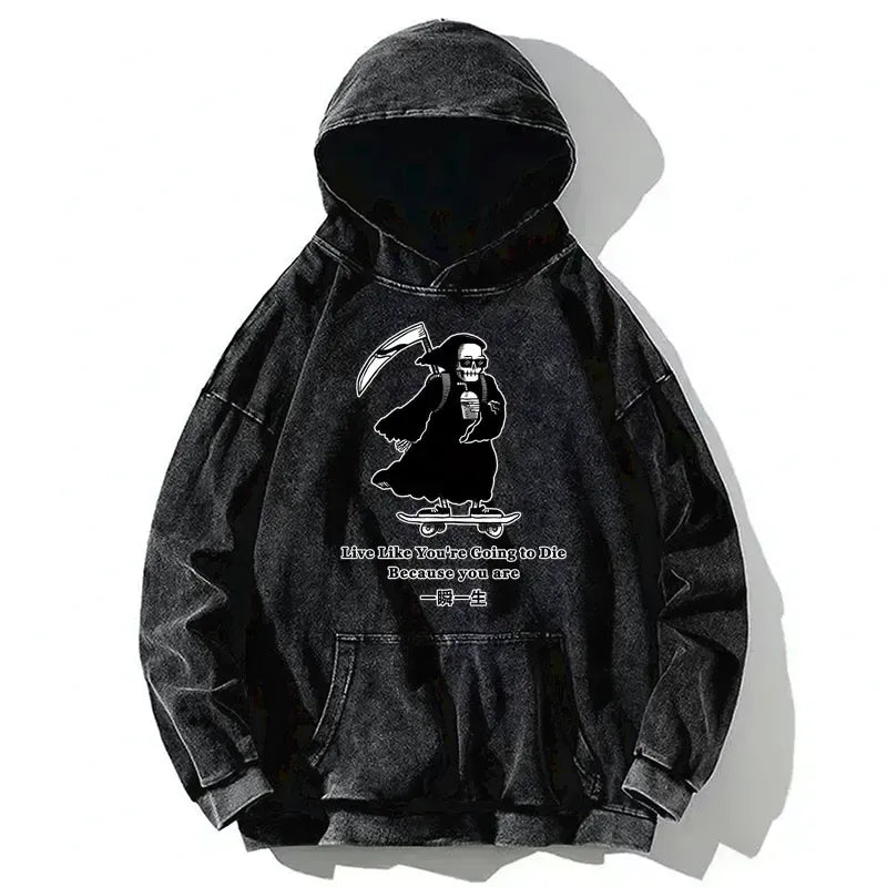 Death Skateboard Hoodie Free Shipping