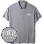 Japanese embroidered polo shirt for daily wear