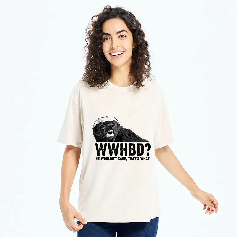 Kyoto-Lion What Would Honey Badger Do Washed T-Shirt