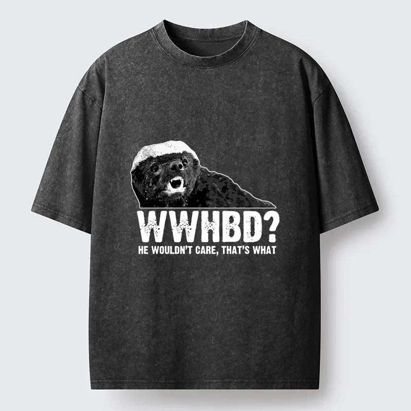 Kyoto-Lion What Would Honey Badger Do Washed T-Shirt
