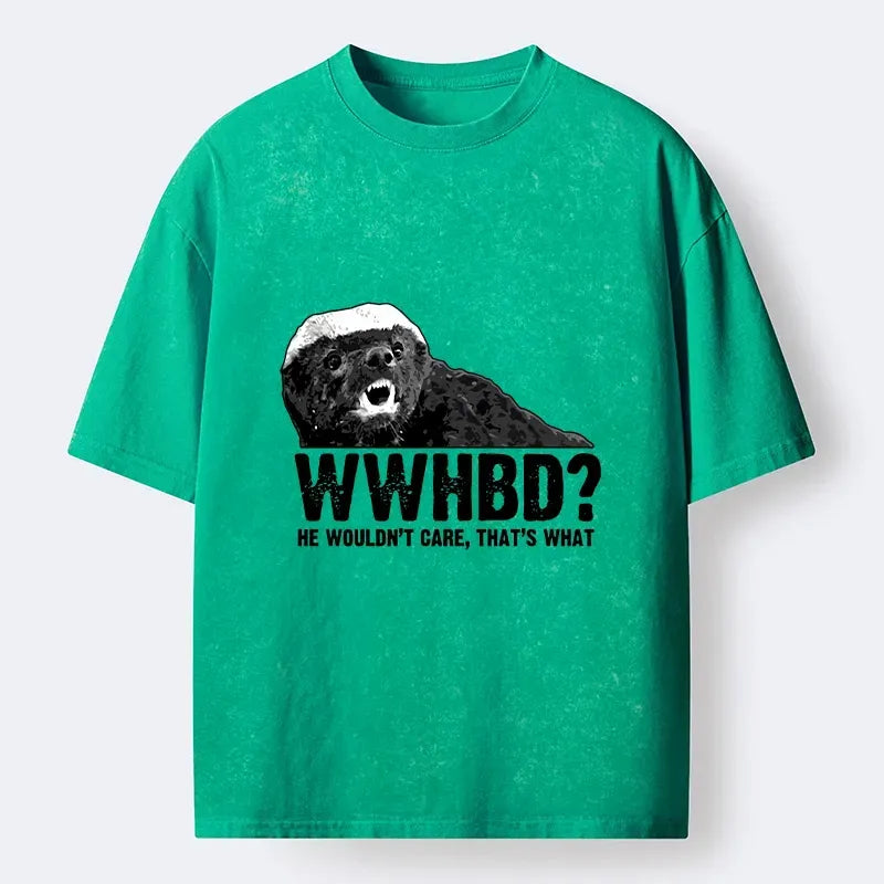 Kyoto-Lion What Would Honey Badger Do Washed T-Shirt