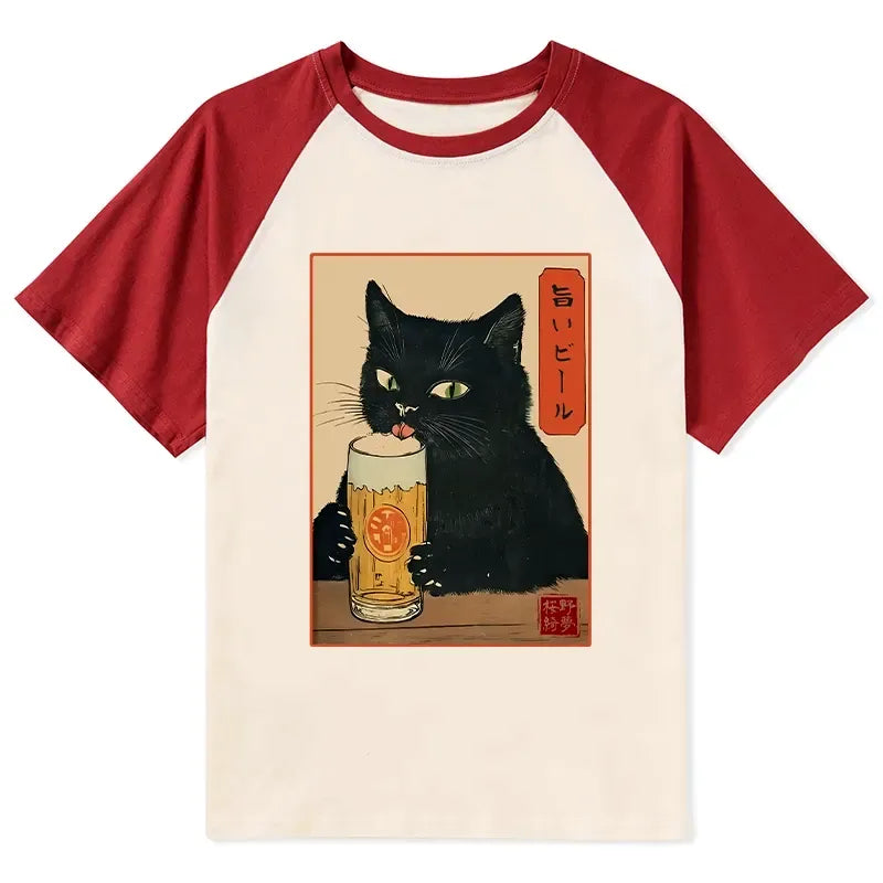 Vintage Kyoto Lion cat beer shirt