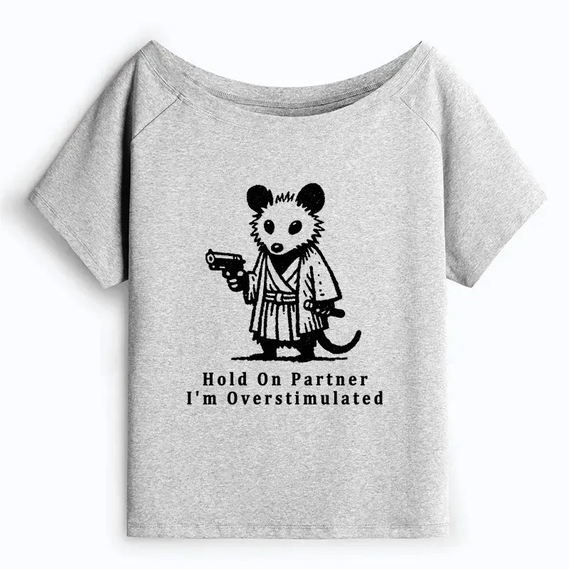 Funny Japanese Samurai Possum T-Shirt