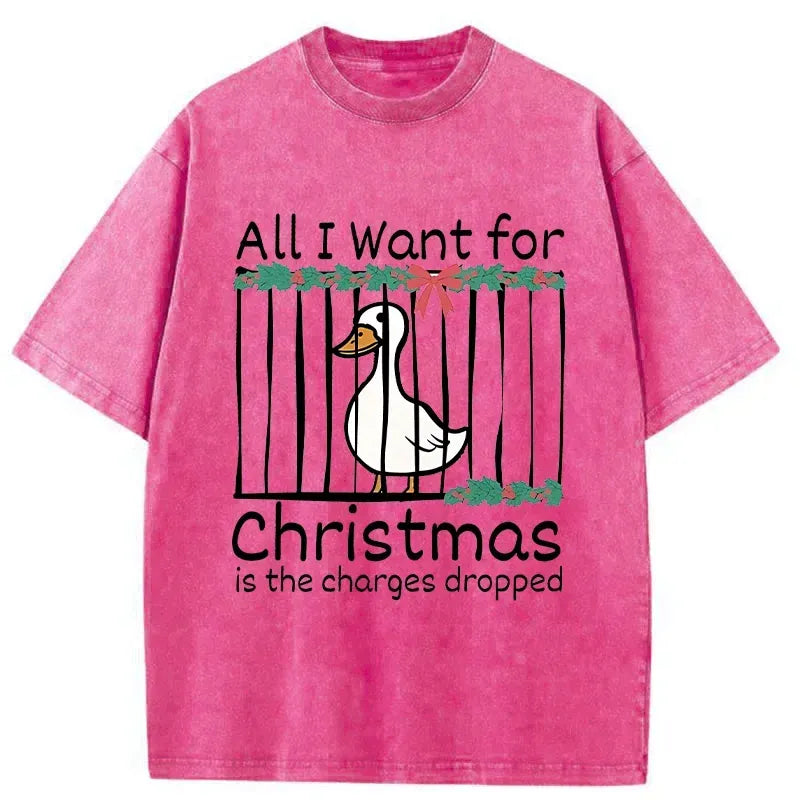 Japanese Vintage Washed T-Shirt for Christmas Gift
