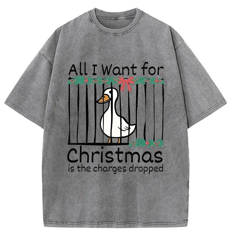 Japanese Vintage Washed T-Shirt for Christmas Gift