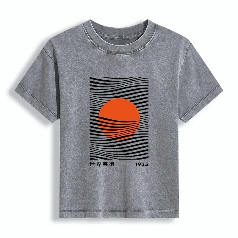 Washed Cotton T-shirt for Daily Wear