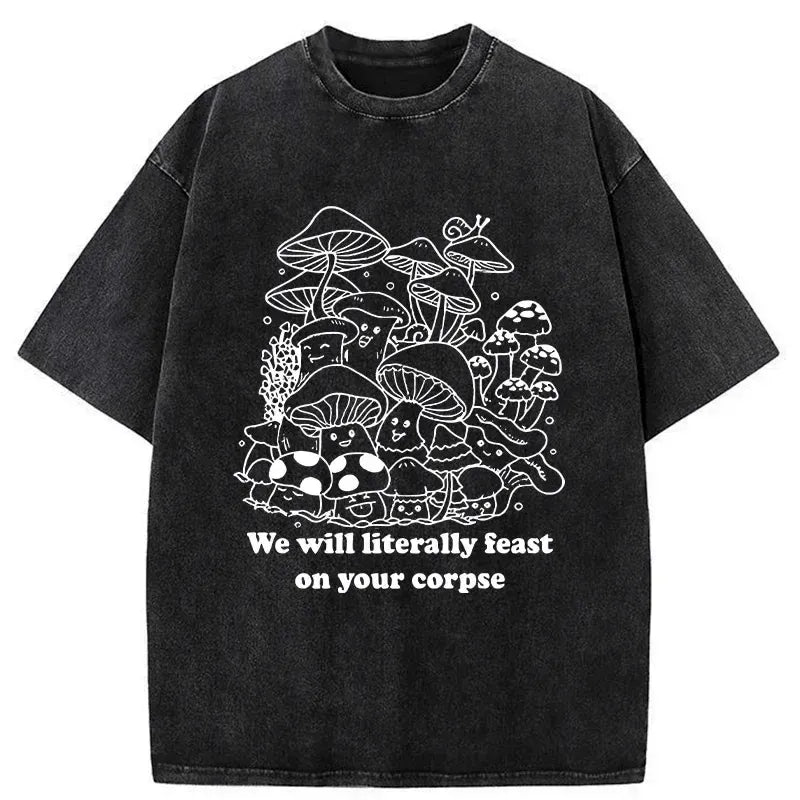 japanese style mushroom tee for summer