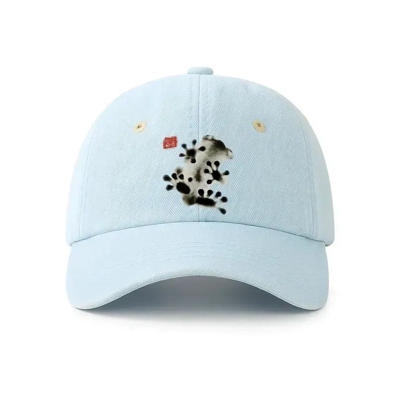 Frog Denim Cap for Street Style