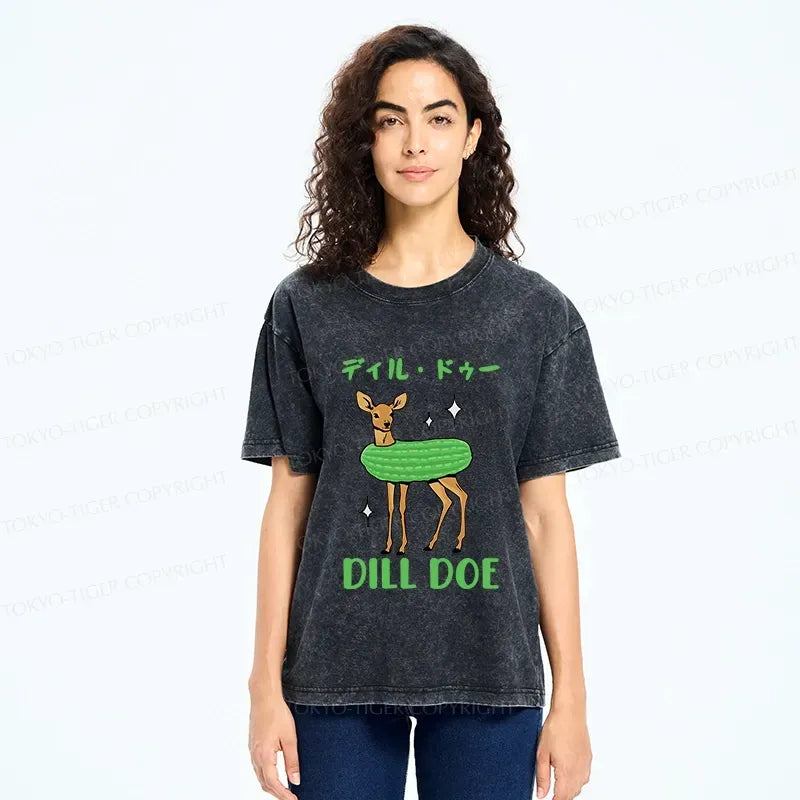 Kyoto Lion funny washed t-shirt for daily wear